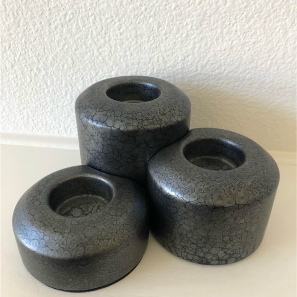 PartyLite votive candle holders Stepping Stone 3 set - Picture 2 of 5